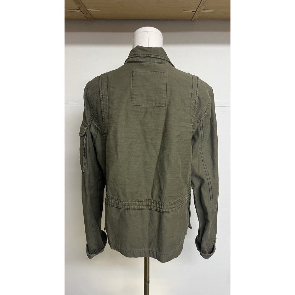 American Eagle Women's Utility Jacket Size M Funnel Neck Military Lightweight - Picture 3 of 12